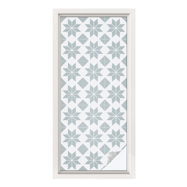 Zonwerende raamfolie Geometrische sterren