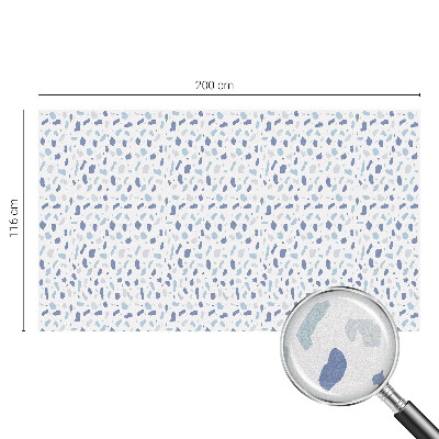 Zelfklevende raamfolie glas in lood Blauwe patronen
