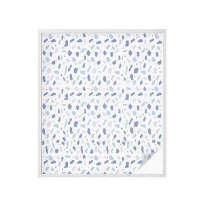 Zelfklevende raamfolie glas in lood Blauwe patronen