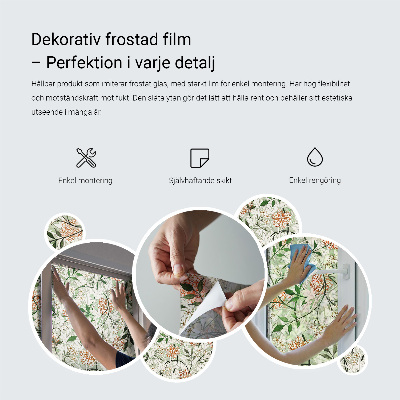 Anti inkijk raamfolie Delicate kruisjes