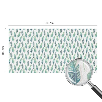 Zonwerende raamfolie glas in lood Tropische bladeren