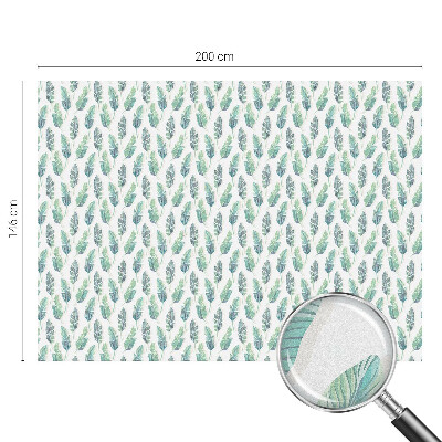 Zonwerende raamfolie glas in lood Tropische bladeren