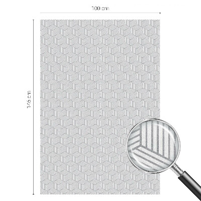 Anti inkijk raamfolie Hexagonale lichamen