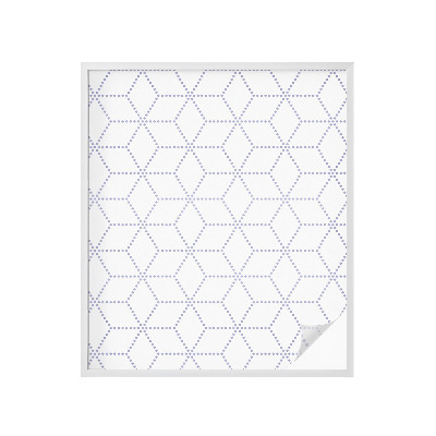 Zelfklevende anti inkijk folie glas in lood Paarse ruiten