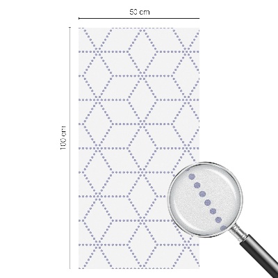 Zelfklevende anti inkijk folie glas in lood Paarse ruiten