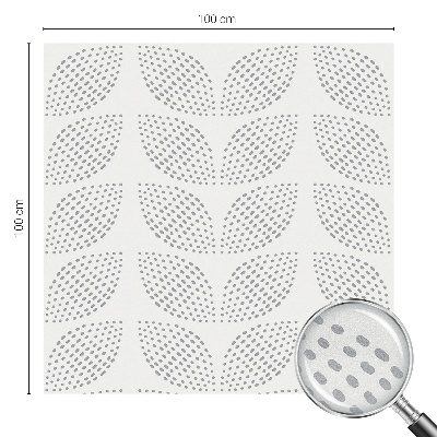 Zonwerende raamfolie glas in lood Gestippelde bladeren