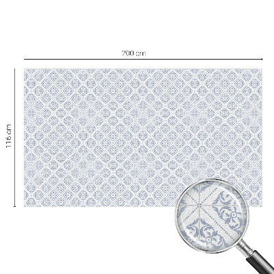 Zelfklevende anti inkijk folie glas in lood Delicate rozetten