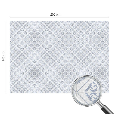 Zelfklevende anti inkijk folie glas in lood Delicate rozetten