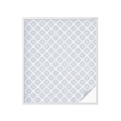 Zelfklevende anti inkijk folie glas in lood Delicate rozetten