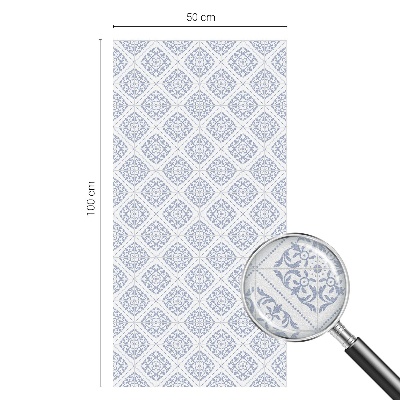 Zelfklevende anti inkijk folie glas in lood Delicate rozetten