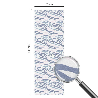 Zonwerende raamfolie glas in lood Zebrapatroon