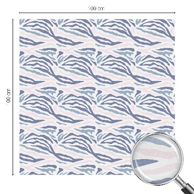 Zonwerende raamfolie glas in lood Zebrapatroon