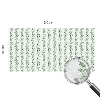 Zelfklevende raamfolie glas in lood Groene slingers