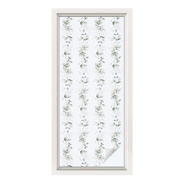 Zelfklevende anti inkijk folie glas in lood Plantencharme