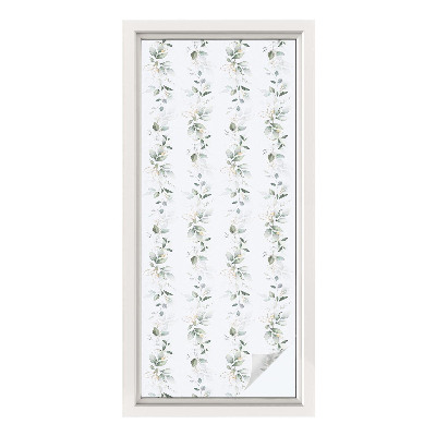 Zelfklevende anti inkijk folie glas in lood Plantencharme