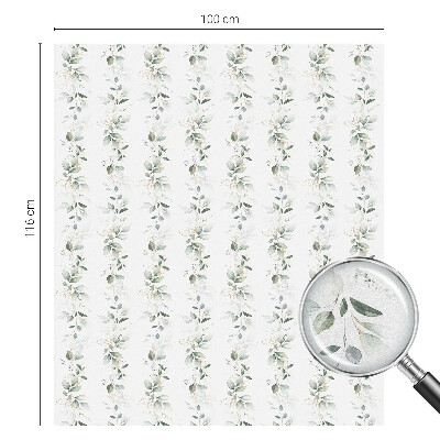 Zelfklevende anti inkijk folie glas in lood Plantencharme