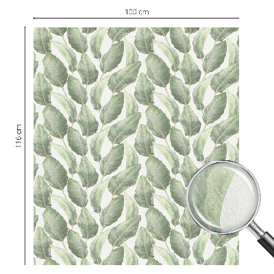 Zonwerende raamfolie glas in lood Groene bladeren