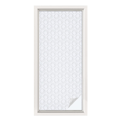 Zelfklevende raamfolie glas in lood Geometrische vormen