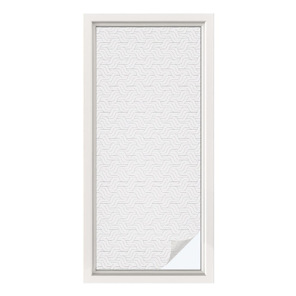 Anti inkijk raamfolie Golvende lijnen