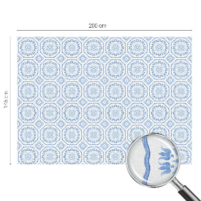 Zelfklevende anti inkijk folie glas in lood Bloemenornamenten