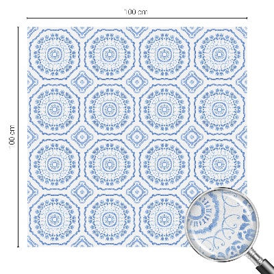 Zelfklevende anti inkijk folie glas in lood Bloemenornamenten