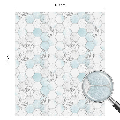 Anti inkijk raamfolie Bladtegels