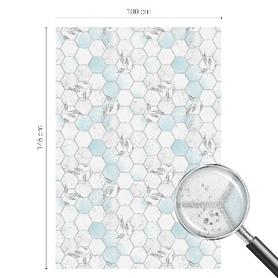 Anti inkijk raamfolie Bladtegels