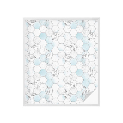 Anti inkijk raamfolie Bladtegels