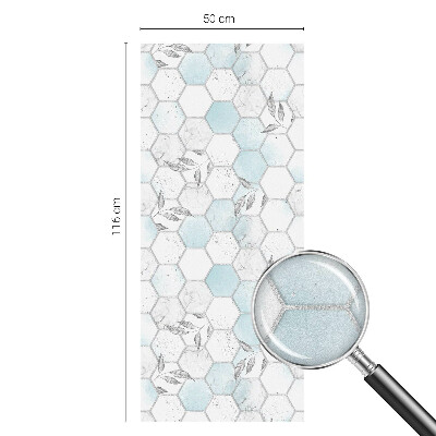 Anti inkijk raamfolie Bladtegels