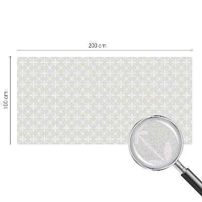 Zelfklevende anti inkijk folie glas in lood Bloemensymmetrie