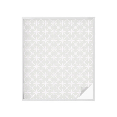 Zelfklevende anti inkijk folie glas in lood Bloemensymmetrie