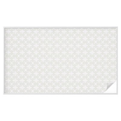 Zelfklevende anti inkijk folie glas in lood Bloemensymmetrie