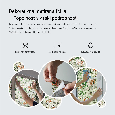 Anti inkijk raamfolie Plantsymmetrie