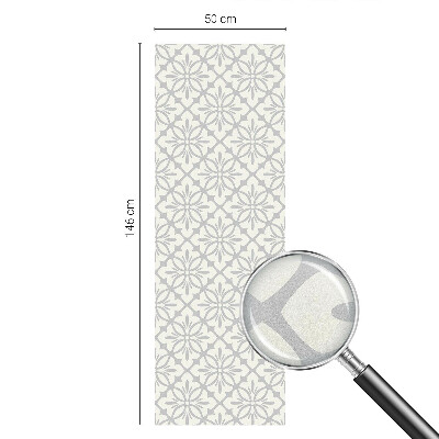 Zonwerende raamfolie glas in lood Bloemenrozetten