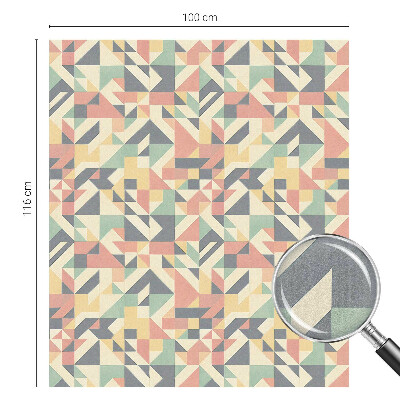 Zelfklevende anti inkijk folie glas in lood De energie van geometrie