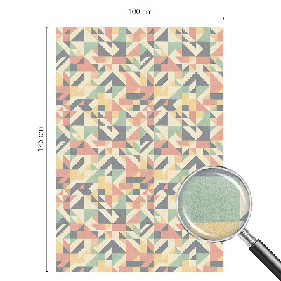 Zelfklevende anti inkijk folie glas in lood De energie van geometrie