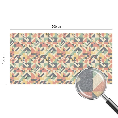 Zelfklevende anti inkijk folie glas in lood De energie van geometrie