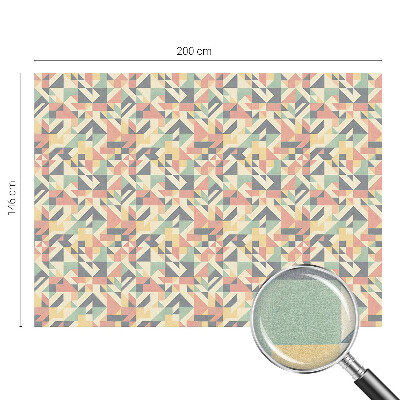 Zelfklevende anti inkijk folie glas in lood De energie van geometrie