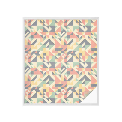 Zelfklevende anti inkijk folie glas in lood De energie van geometrie