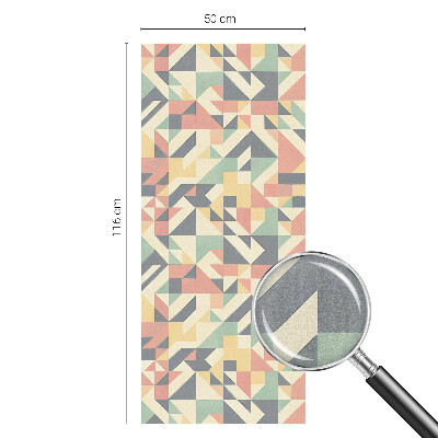 Zelfklevende anti inkijk folie glas in lood De energie van geometrie