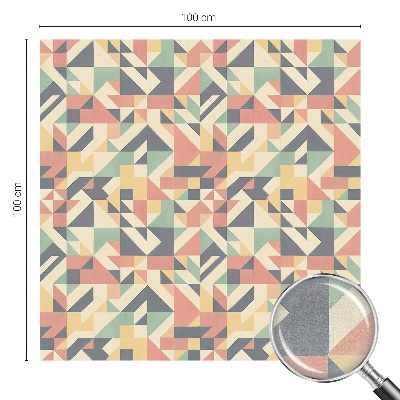 Zelfklevende anti inkijk folie glas in lood De energie van geometrie