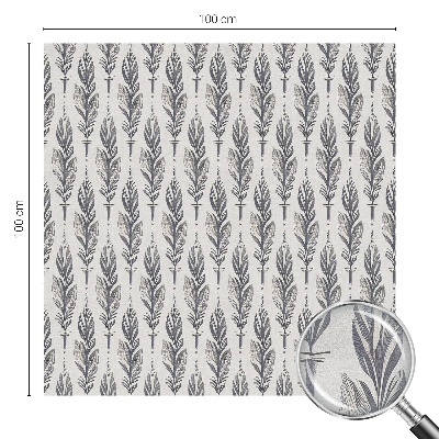 Zonwerende raamfolie Elegante veren