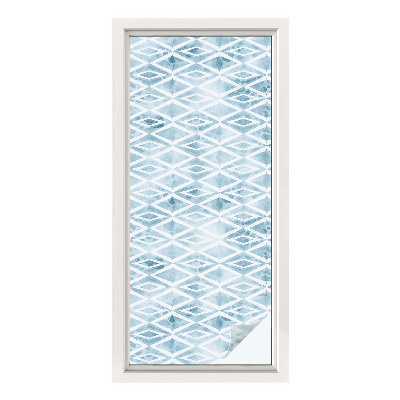 Zonwerende raamfolie Blauwe ruiten