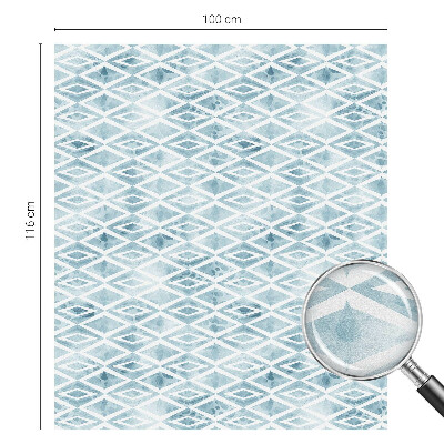 Zonwerende raamfolie Blauwe ruiten