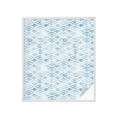 Zonwerende raamfolie Blauwe ruiten