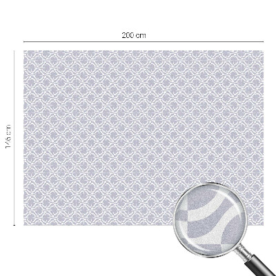 Zelfklevende raamfolie glas in lood Paarse symmetrie