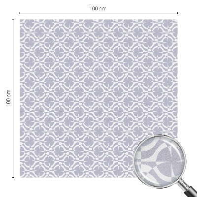 Zelfklevende raamfolie glas in lood Paarse symmetrie