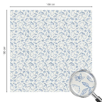 Zelfklevende raamfolie glas in lood Citroenpatroon