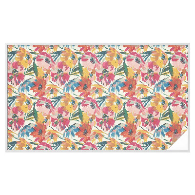 Zelfklevende anti inkijk folie glas in lood Bloemenexplosie