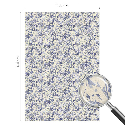 Zelfklevende raamfolie glas in lood Bloemensymmetrie